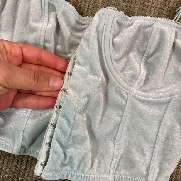 Out From Under Anastasia Velvet Balconette Bra Top - Picture 3 of 8